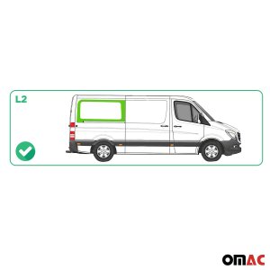 Mercedes Sprinter Rear Side Fixed Glass - Omac - Galaxy (Sliding Door) - 2019 Mercedes Sprinter Rear Side Fixed Glass - Omac - Galaxy (Sliding Door) - 2019
